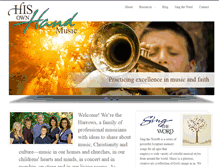 Tablet Screenshot of hisownhandmusic.com